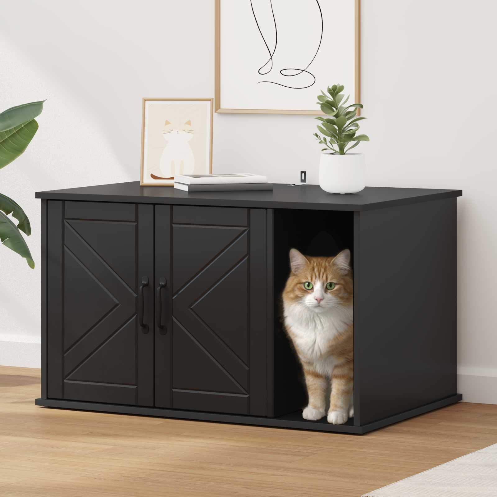 Casa para Gatos 85 x 55 x 50 cm Madera de ingeniería