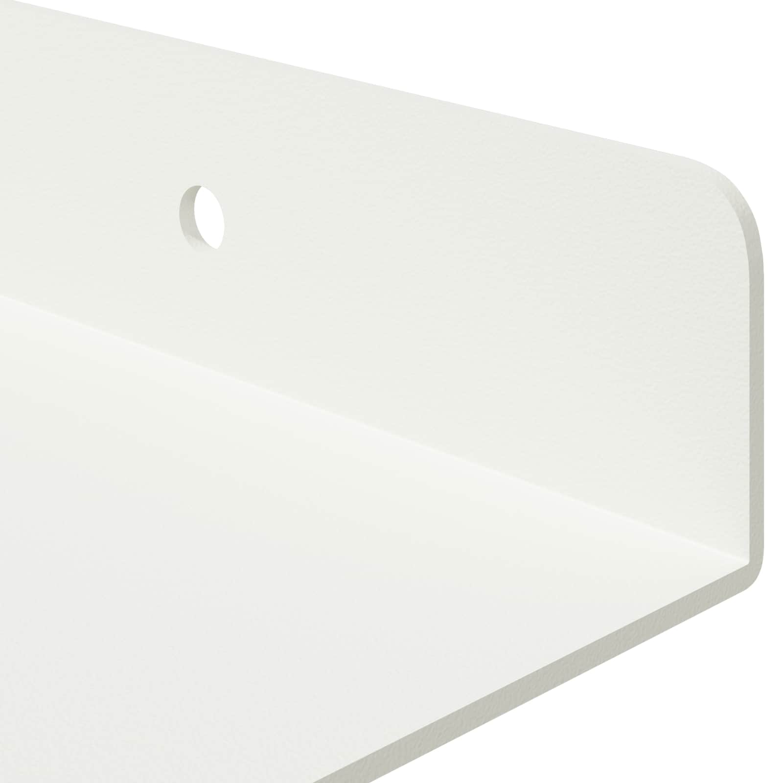 Estante flotante 2 pcs 100 x 18 x 2,5 cm Acero