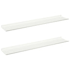 Estante flotante 2 pcs 100 x 18 x 2,5 cm Acero