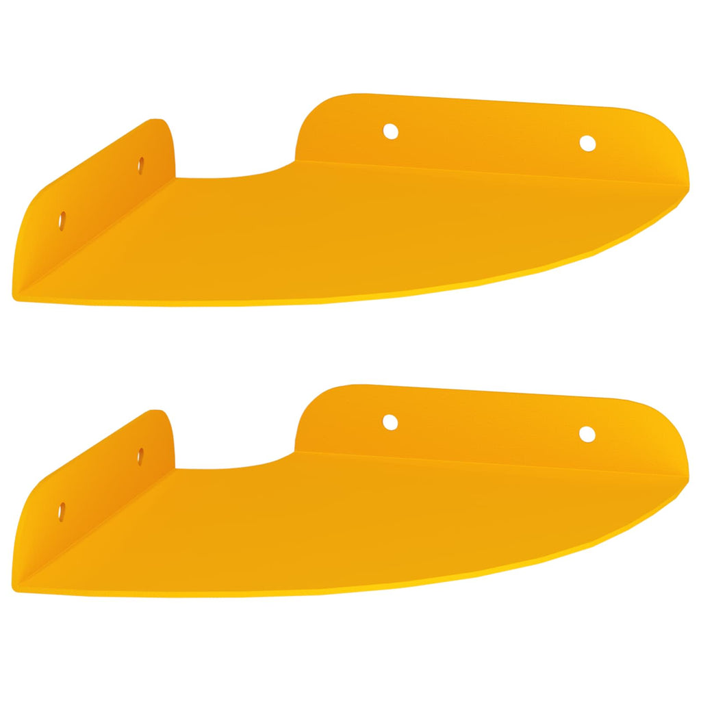 Estante flotante 2 pcs Amarillo Mostaza 15 x 15 x 2 cm