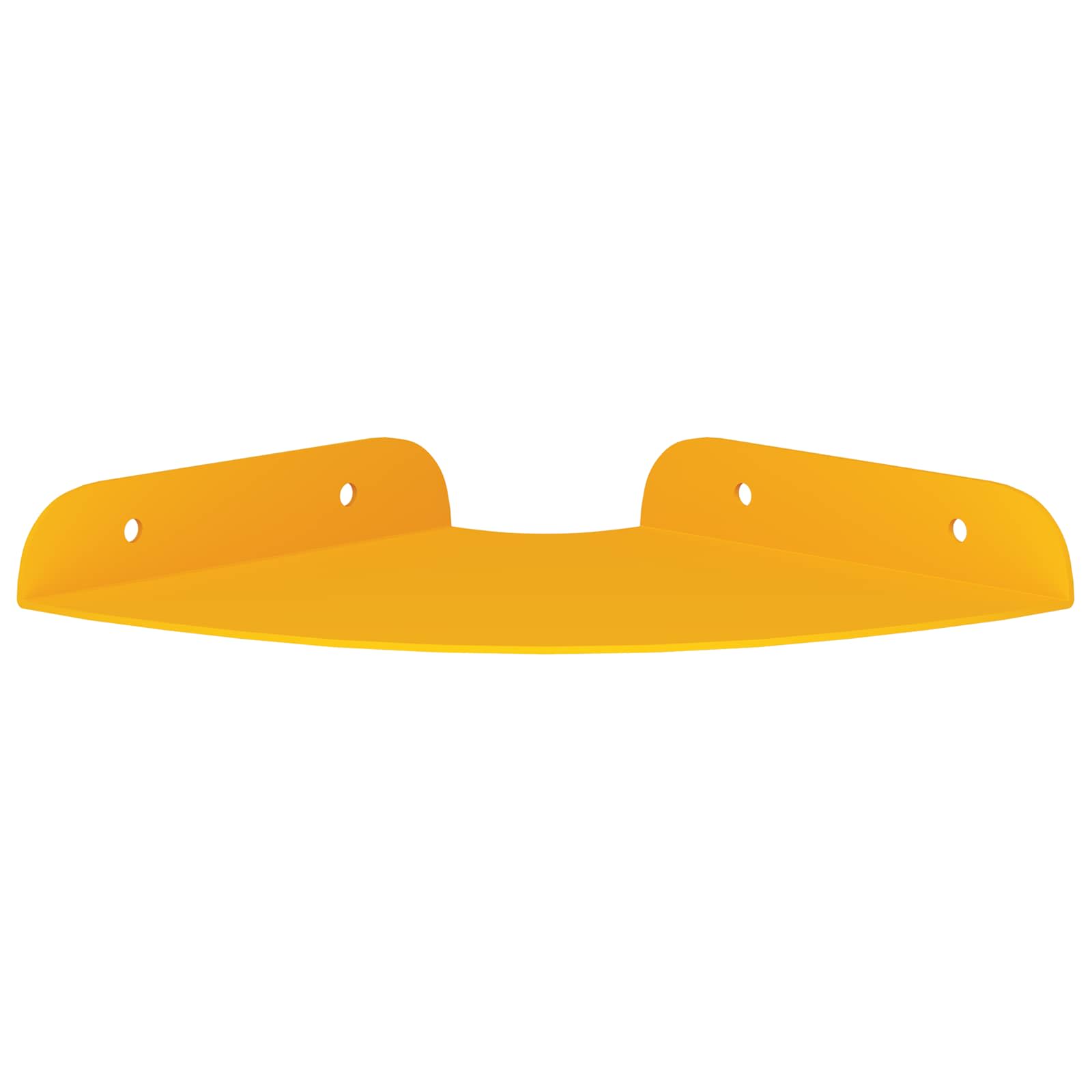 Estante flotante 2 pcs Amarillo Mostaza 15 x 15 x 2 cm