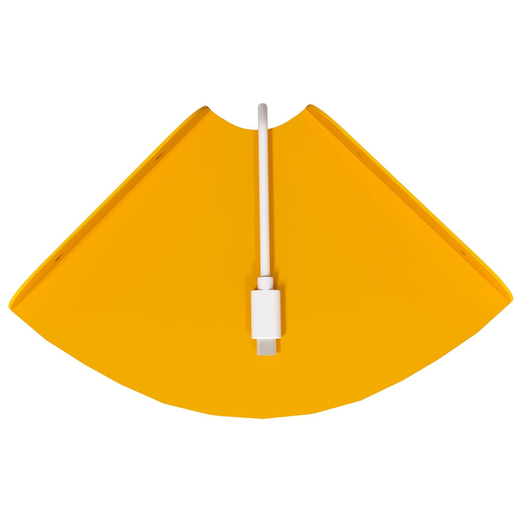Estante flotante 2 pcs Amarillo Mostaza 15 x 15 x 2 cm