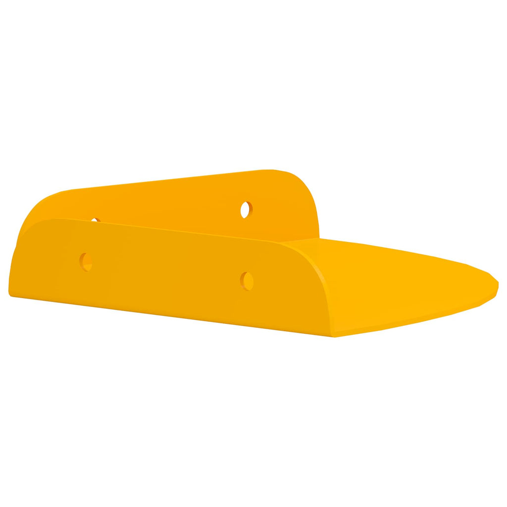 Estante flotante 2 pcs Amarillo Mostaza 15 x 15 x 2 cm