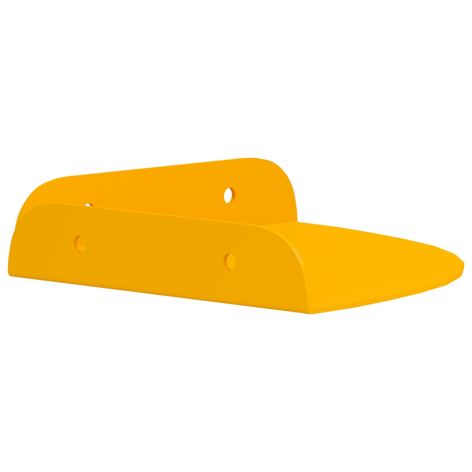 Estante flotante 2 pcs Amarillo Mostaza 15 x 15 x 2 cm