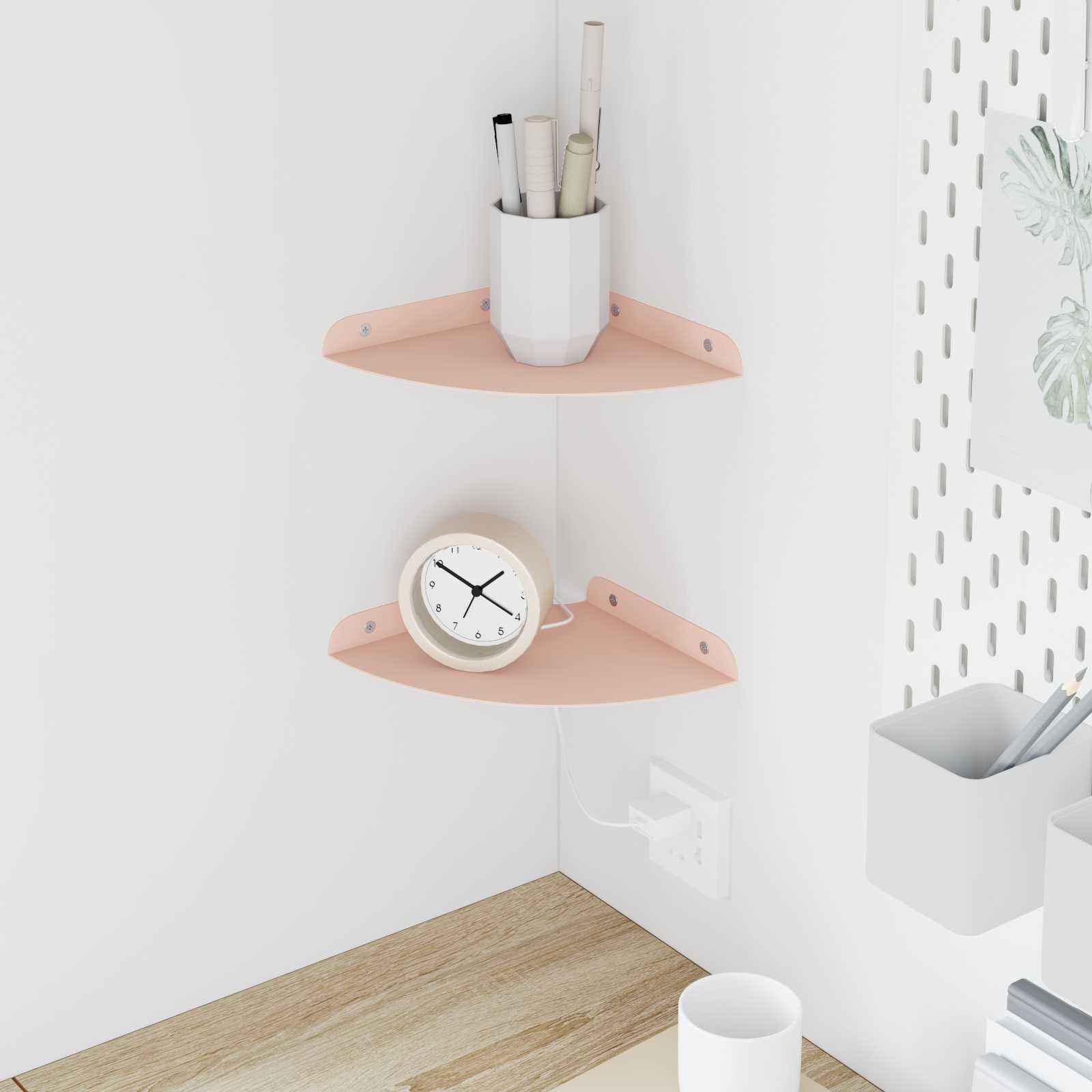 Floating shelf 2 pcs Mustard Yellow 15 x 15 x 2 cm