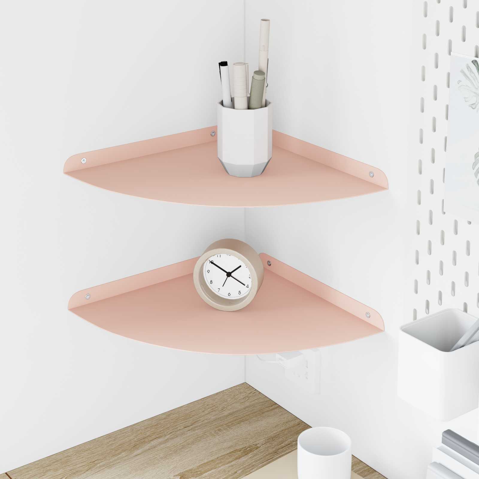 Floating shelf 2 pcs Mustard Yellow 15 x 15 x 2 cm