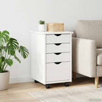 Gabinete rodante con rueda 34 x 39 x 56 cm Pino macizo