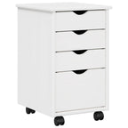 Gabinete rodante con rueda 34 x 39 x 56 cm Pino macizo