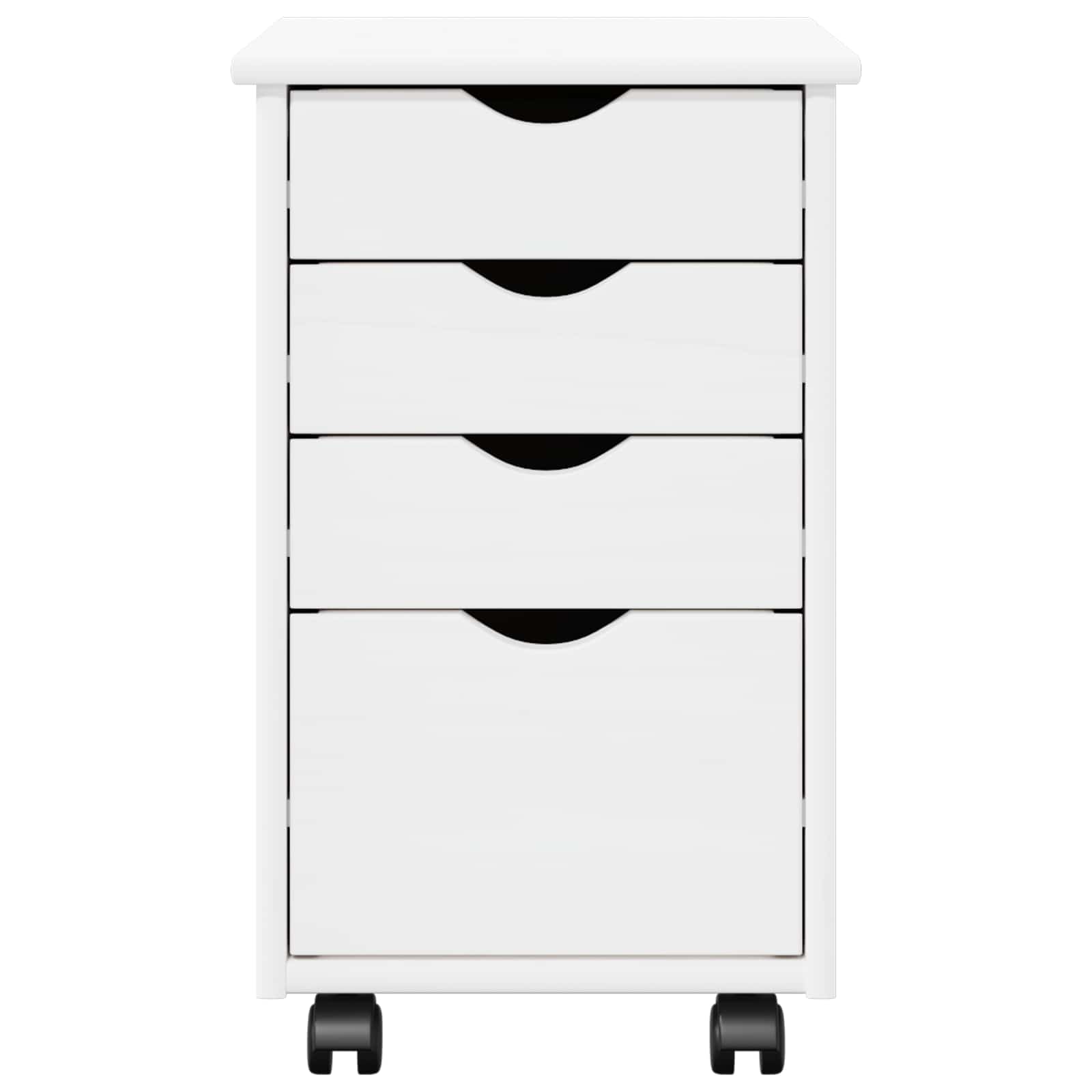 Gabinete rodante con rueda 34 x 39 x 56 cm Pino macizo