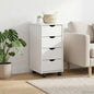 Gabinete rodante 34 x 39 x 65,5 cm Madera de Pino Macizo