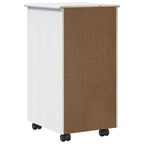 Gabinete rodante 34 x 39 x 65,5 cm Madera de Pino Macizo