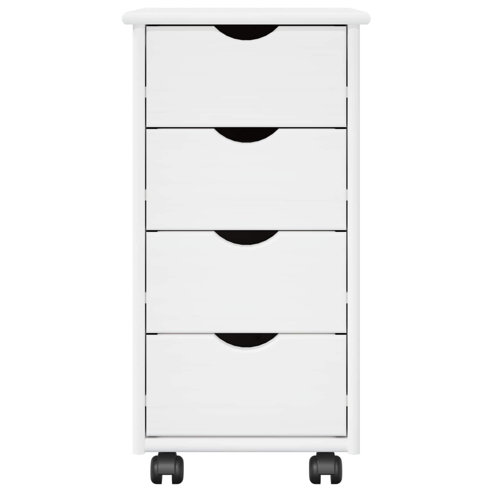 Gabinete rodante 34 x 39 x 65,5 cm Madera de Pino Macizo