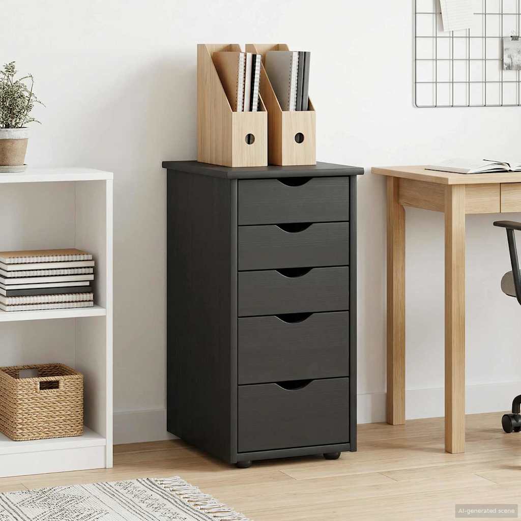 Wardrobe 34 x 39 x 61.5 cm Solid Pine Wood