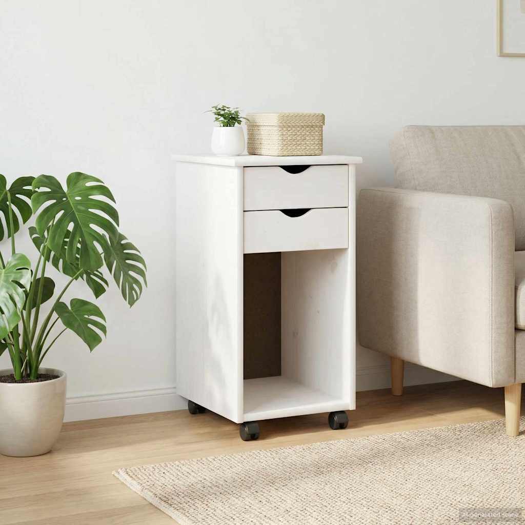 Gabinete rodante 34 x 39 x 65,5 cm Pino macizo