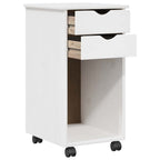 Gabinete rodante 34 x 39 x 65,5 cm Pino macizo