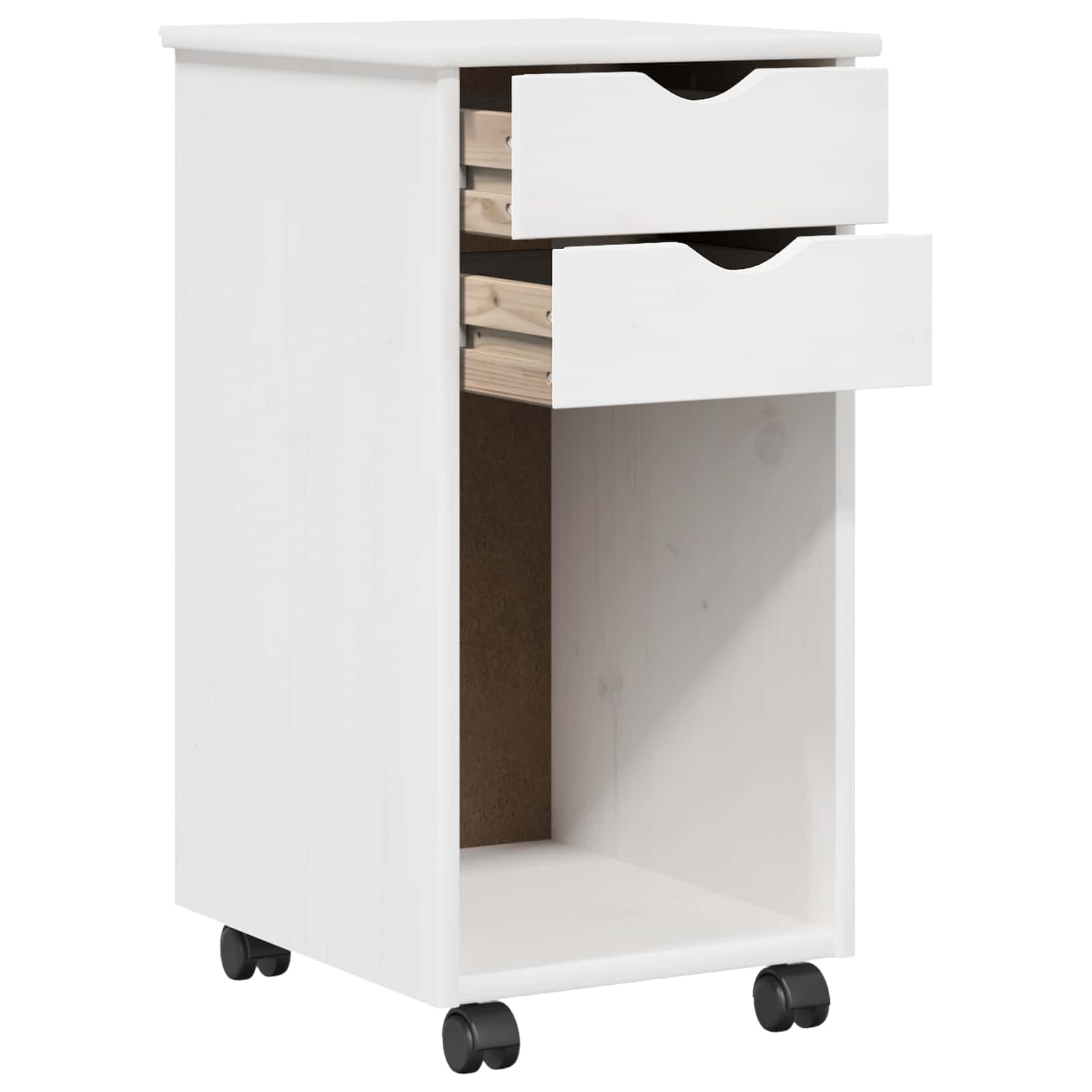 Gabinete rodante 34 x 39 x 65,5 cm Pino macizo