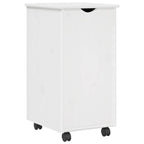 Gabinete rodante 34 x 39 x 65,5 cm Madera de Pino Macizo