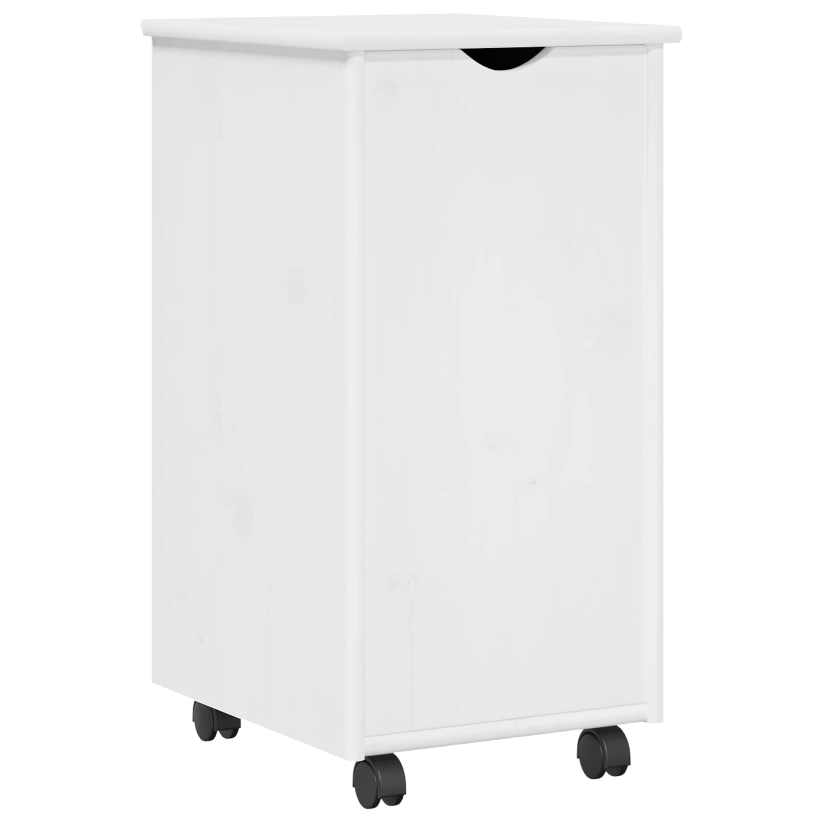 Gabinete rodante 34 x 39 x 65,5 cm Madera de Pino Macizo
