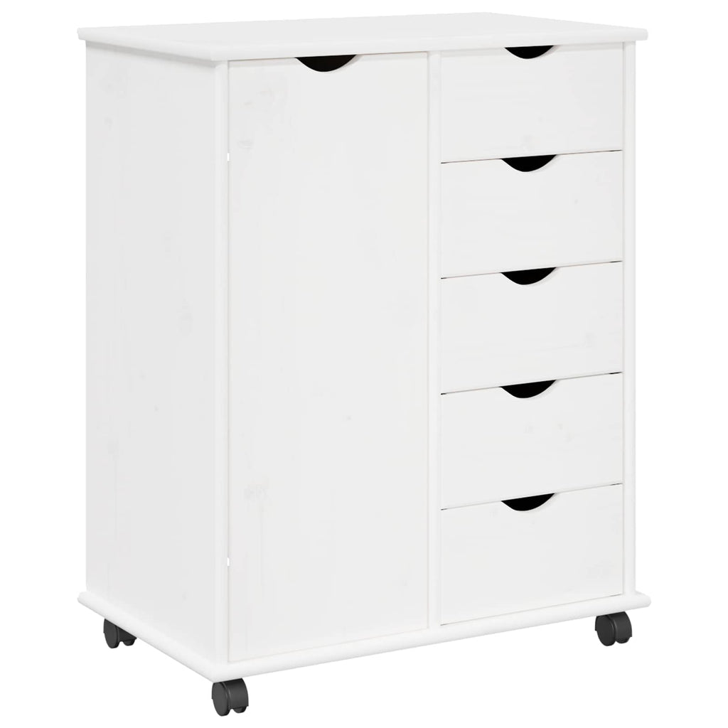 Gabinete rodante 63,5 x 39 x 79 cm Madera de Pino Macizo