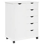 Gabinete rodante 63,5 x 39 x 79 cm Madera de Pino Macizo