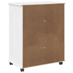 Gabinete rodante 63,5 x 39 x 79 cm Madera de Pino Macizo