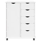 Gabinete rodante 63,5 x 39 x 79 cm Madera de Pino Macizo
