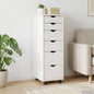 Gabinete rodante 34 x 39 x 93,5 cm Madera de Pino Macizo