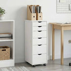 Gabinete rodante 34 x 39 x 93,5 cm Madera de Pino Macizo