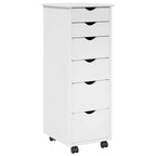 Gabinete rodante 34 x 39 x 93,5 cm Madera de Pino Macizo