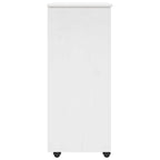 Gabinete rodante 34 x 39 x 93,5 cm Madera de Pino Macizo