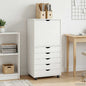 Gabinete rodante 53 x 39 x 103 cm Madera de Pino Macizo
