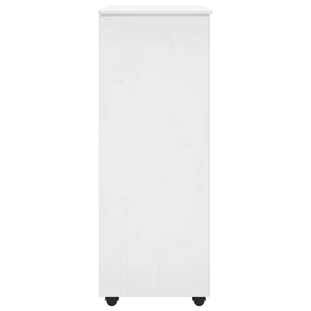 Gabinete rodante 53 x 39 x 103 cm Madera de Pino Macizo