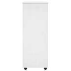 Gabinete rodante 53 x 39 x 103 cm Madera de Pino Macizo
