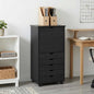 Gabinete rodante 53 x 39 x 103 cm Madera de Pino Macizo