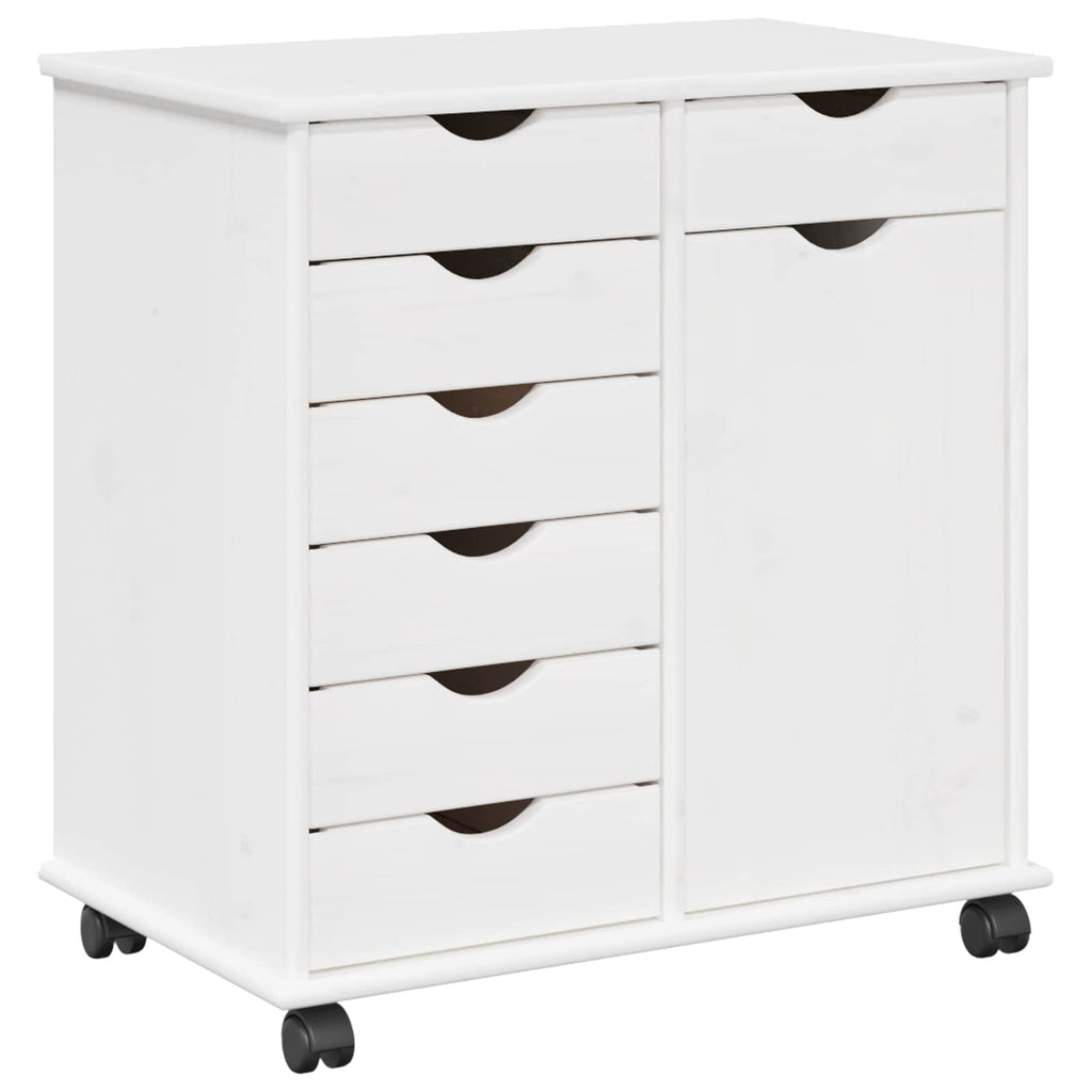 Gabinete rodante 63,5 x 39 x 65,5 cm Madera de Pino Macizo