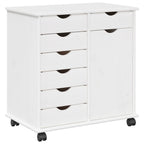 Gabinete rodante 63,5 x 39 x 65,5 cm Madera de Pino Macizo