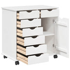 Gabinete rodante 63,5 x 39 x 65,5 cm Madera de Pino Macizo