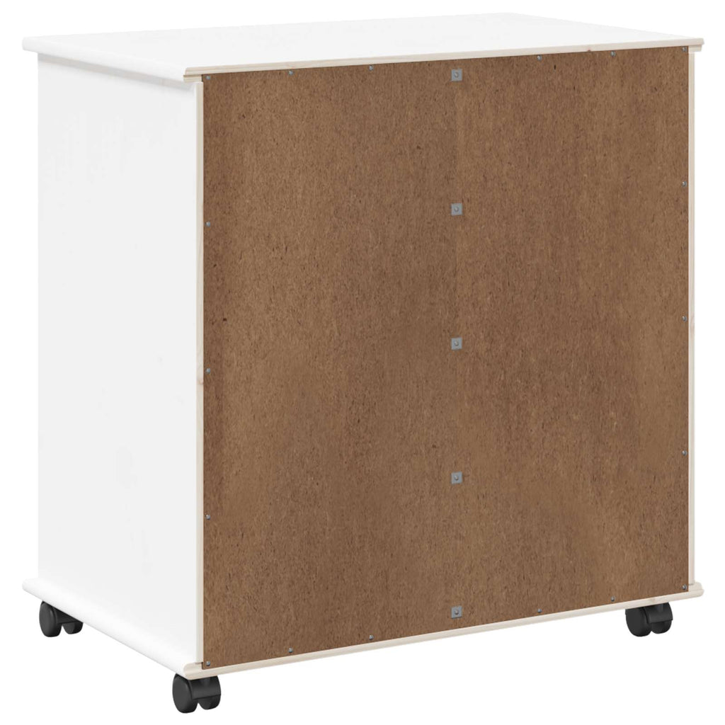 Gabinete rodante 63,5 x 39 x 65,5 cm Madera de Pino Macizo