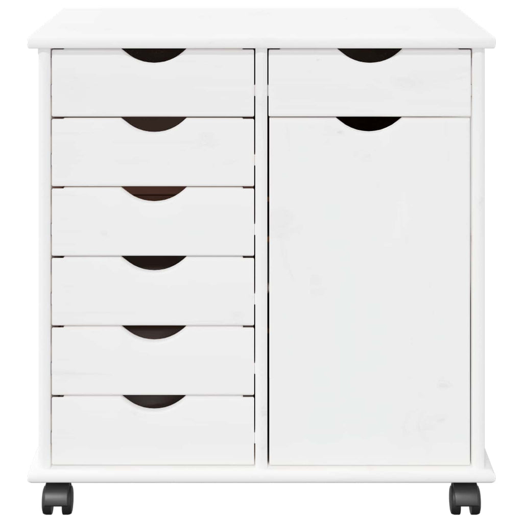 Gabinete rodante 63,5 x 39 x 65,5 cm Madera de Pino Macizo