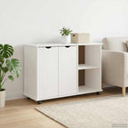 Gabinete rodante 100 x 39 x 65,5 cm Madera de Pino Macizo