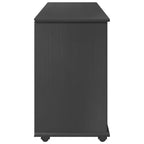 Gabinete rodante Gris 100 x 39 x 65,5 cm Madera de Pino Macizo