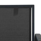Sillas de jardín 6 pcs Negro y Gris oscuro ratán sintético