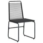 Sillas de jardín 2 pcs Negro 48 x 55 x 89,5 cm Ratán