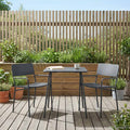 Sillas de jardín 2 pcs Antracita 51 x 55 x 81 cm Acero
