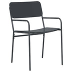 Sillas de jardín 2 pcs Antracita 51 x 55 x 81 cm Acero