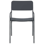 Sillas de jardín 2 pcs Antracita 51 x 55 x 81 cm Acero