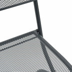 Sillas de jardín 2 pcs Antracita 52,5 x 46 x 82 cm Hierro