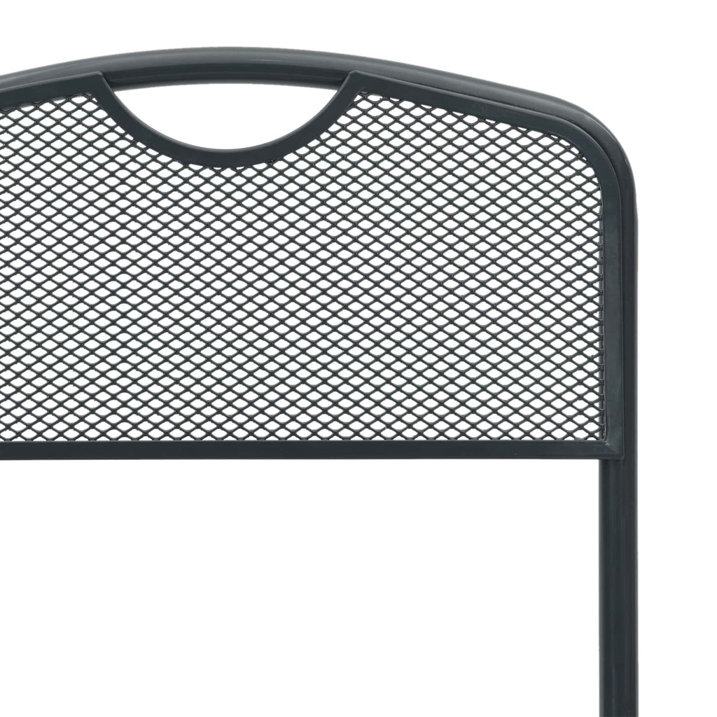 Sillas de jardín 2 pcs Antracita 52,5 x 46 x 82 cm Hierro