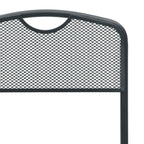 Sillas de jardín 2 pcs Antracita 52,5 x 46 x 82 cm Hierro
