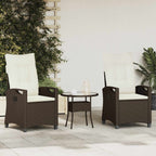 Silla de Jardín 2 pcs Beige y Crema 56 x 60 x 112 cm